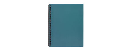 MARBIG GREEN REFILLABLE DISPLAY BOOK WITH 40 POCKETS