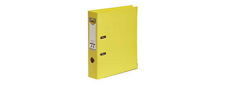 MARBIG LEMON A4 LEVER ARCH FILE - 75MM CAPACITY