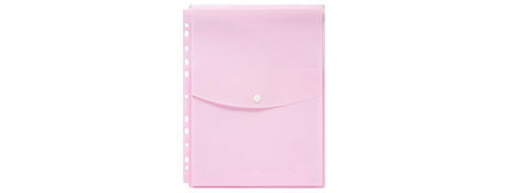 MARBIG A4 PINK PASTEL BINDER WALLET FOR EASY FILING