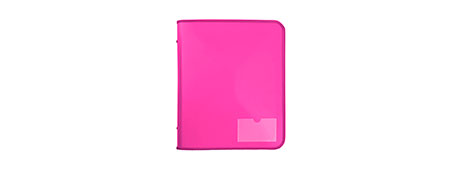 MARBIG PINK ZIPPER BINDER A4 - SECURE DOCUMENT FILING