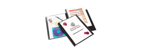 MARBIG PROFESSIONAL BLACK DISPLAY BOOK - A4 DOCUMENT FOLDER