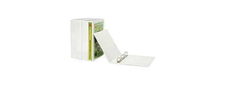 MARBIG WHITE A4 INSERT RING BINDER - DURABLE FILING SOLUTION