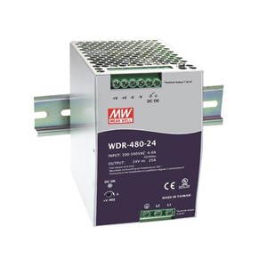 MEANWELL 480W DIN RAIL POWER SUPPLY 24VDC/20A PFC