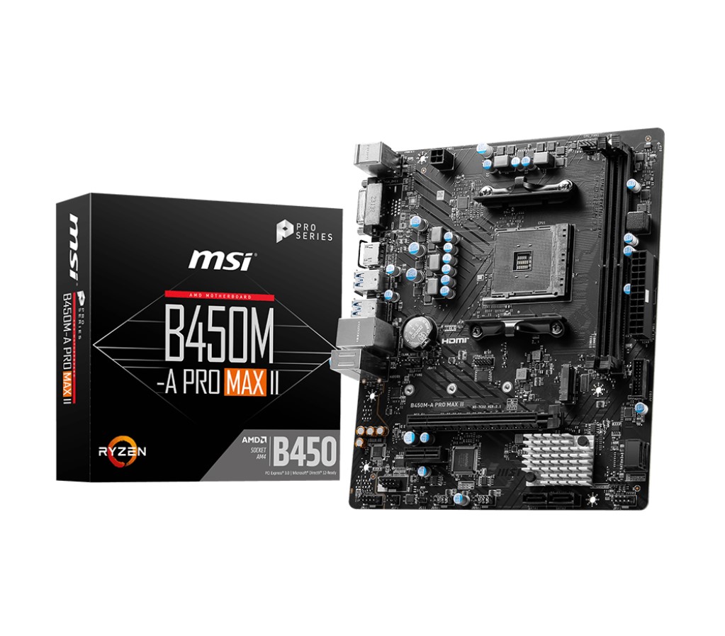 MSI B450M-A PRO MAX II MOTHERBOARD FOR RELIABLE PC BUILDS