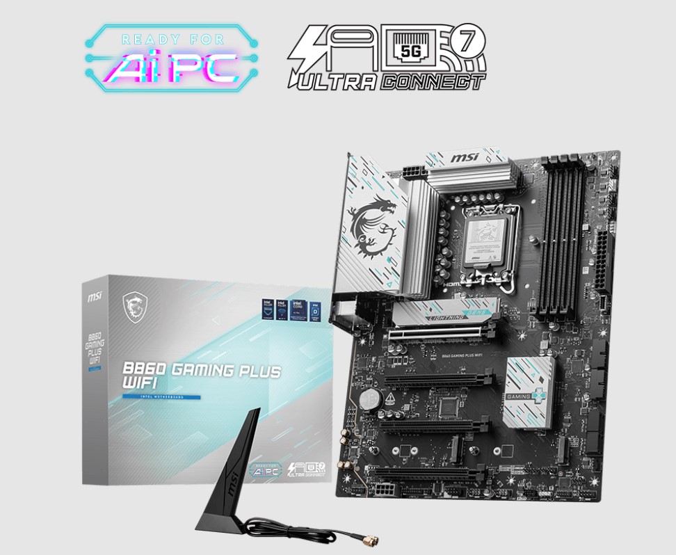 MSI B860 GAMING PLUS WIFI MOTHERBOARD FOR PEAK PERFORMANCE