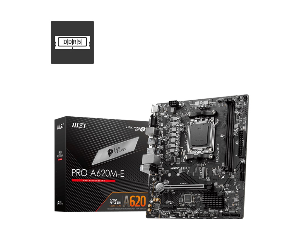 MSI PRO A620M-E MOTHERBOARD FOR RELIABLE BUILDS