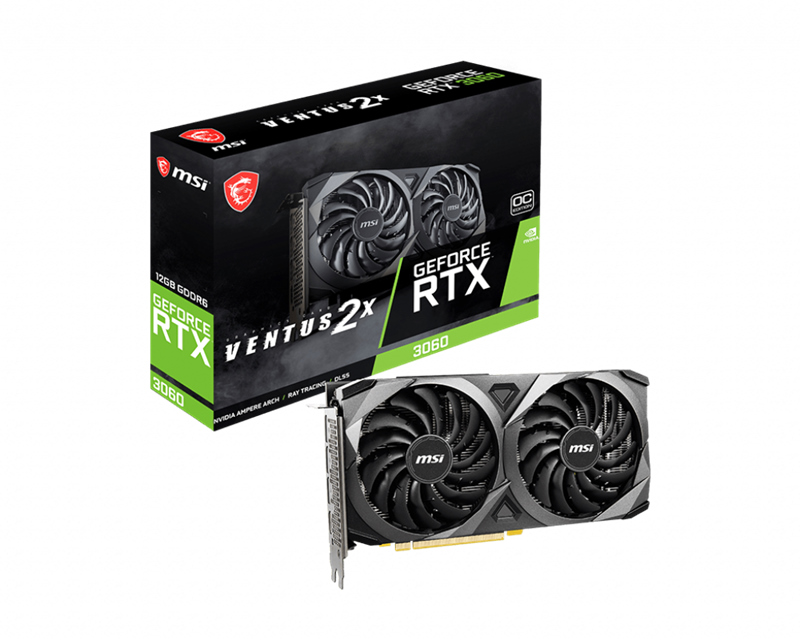 MSI GEFORCE RTX 3060 VENTUS 2X 12G OC GRAPHICS CARD