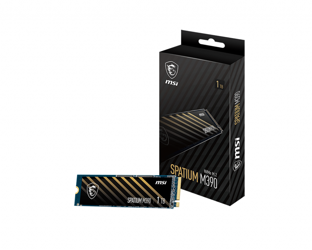 MSI SPATIUM M390 1TB NVME M.2 SSD FOR FAST PC UPGRADES