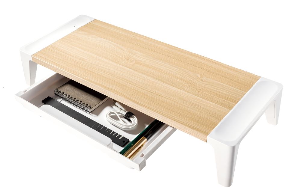 MBEAT OAK MONITOR STAND DESK RISER FOR HOME OFFICE