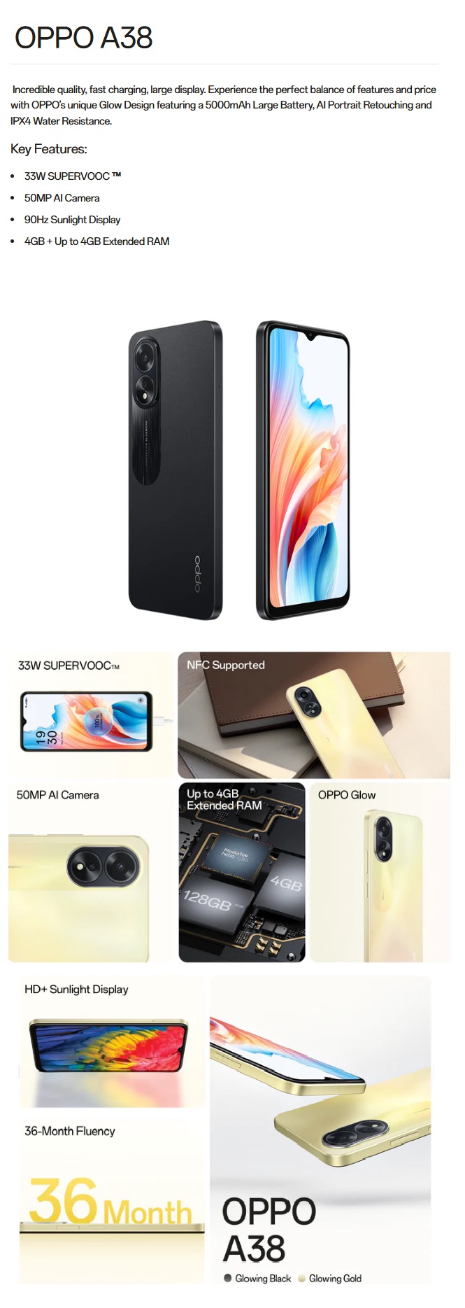 OPPO A78 5G SMARTPHONE GOLD - FAST & RELIABLE MOBILE