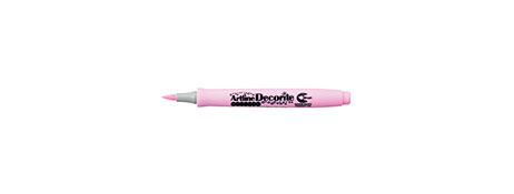 UNSPECIFIED MANUFACTURER PASTEL PINK BRUSH TIP PAINT MARKER FOR GLASS, CARD & MORE