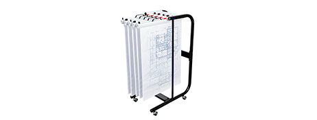 UNSPECIFIED MANUFACTURER HEAVY DUTY PLAN & DRAWING STORAGE TROLLEY FOR A1/A2 PLANS