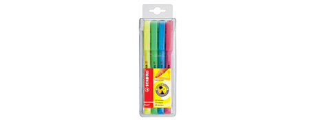 UNSPECIFIED MANUFACTURER POCKET PEN HIGHLIGHTER SET FOR STUDENTS - ASSORTED COLOURS