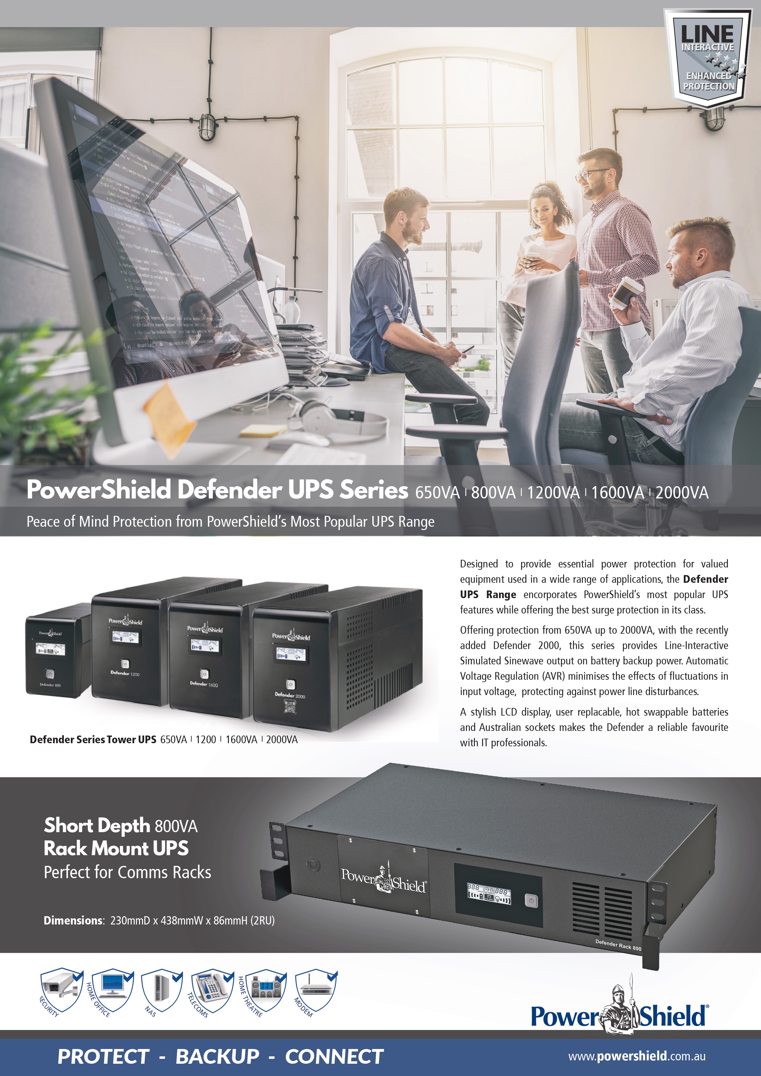 POWERSHIELD 2000VA LINE-INTERACTIVE UPS FOR RELIABLE POWER