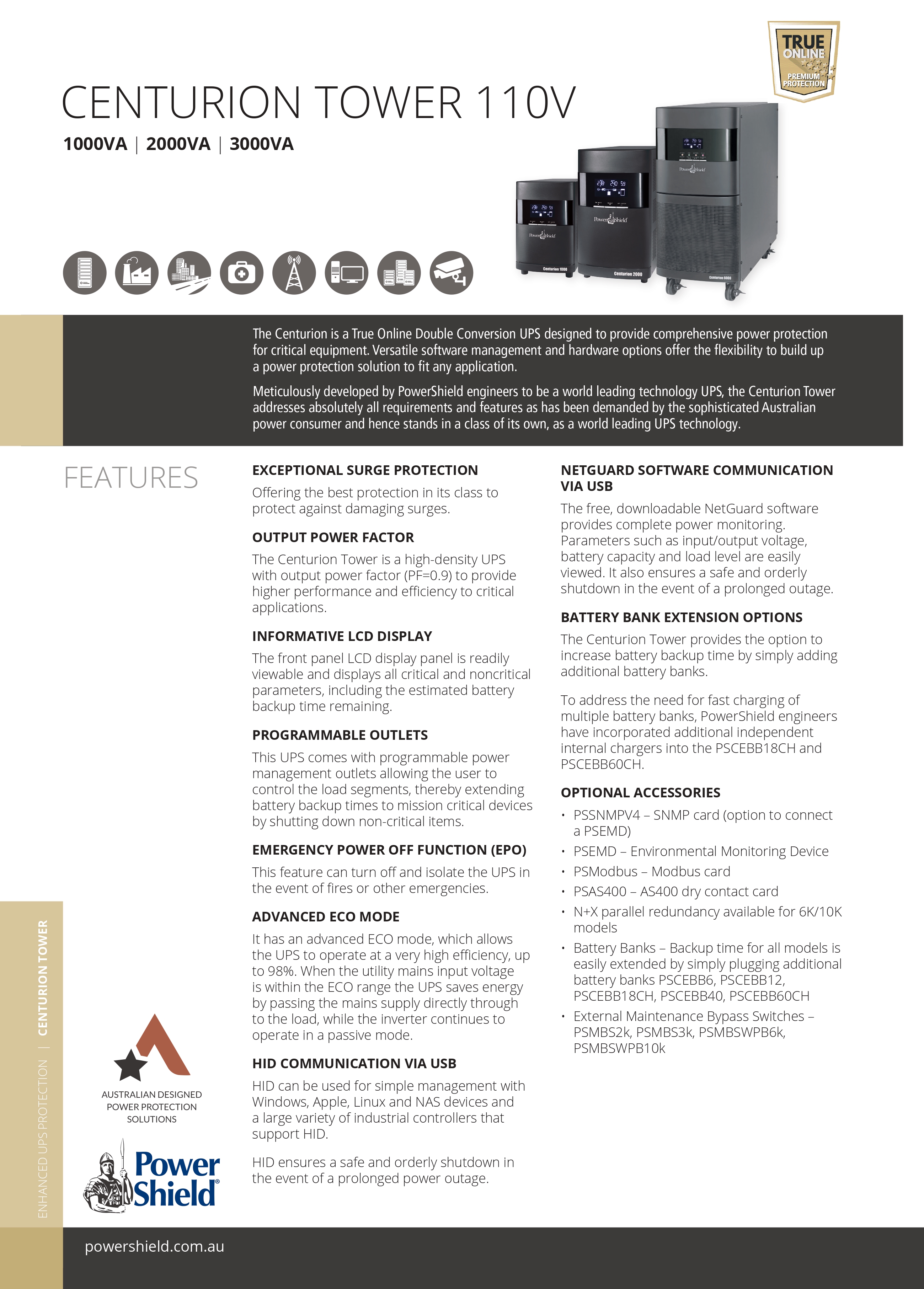 POWERSHIELD 3000VA UPS FOR RELIABLE POWER PROTECTION