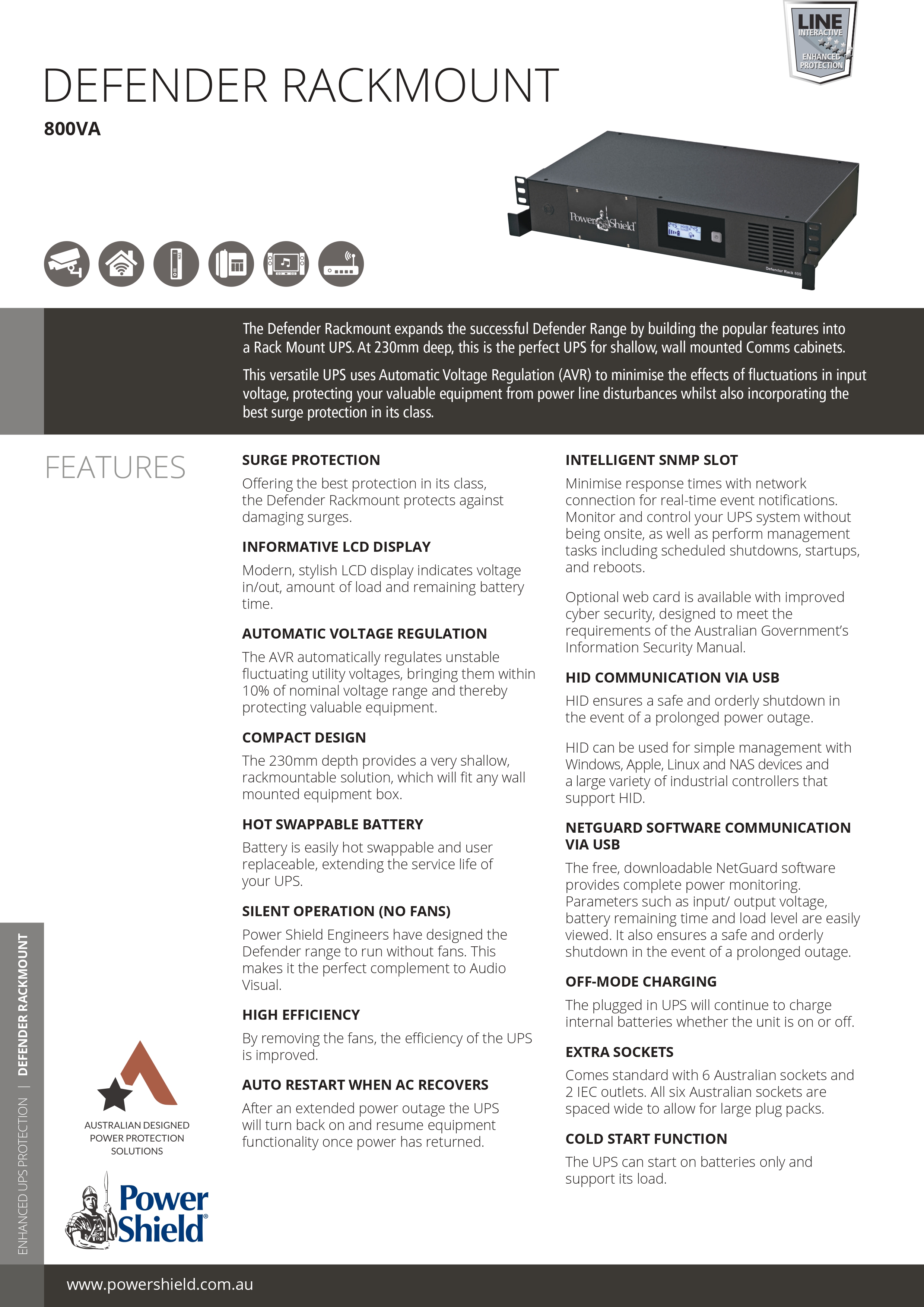 POWERSHIELD SURGE PROTECTOR 8 OUTLET - PROTECT YOUR ELECTRONICS