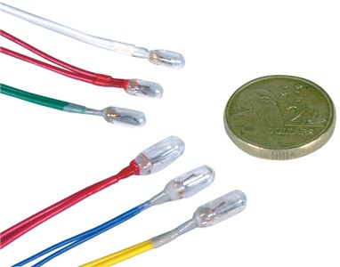 UNSPECIFIED MANUFACTURER MINI INDICATOR LAMPS WITH PRE-CONNECTED WIRING - VARIOUS SIZES