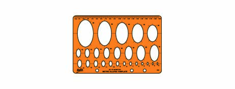 GENERIC DRAFTING SUPPLIES SHAPE TEMPLATES FOR DESIGN & TECH - RINGBINDER READY