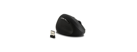KENSINGTON ERGONOMIC WIRELESS MOUSE FOR LEFT-HANDERS - PRO FIT BLACK