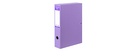 COLOURHIDE A4 PURPLE BOX FILE - DURABLE FILING SOLUTION