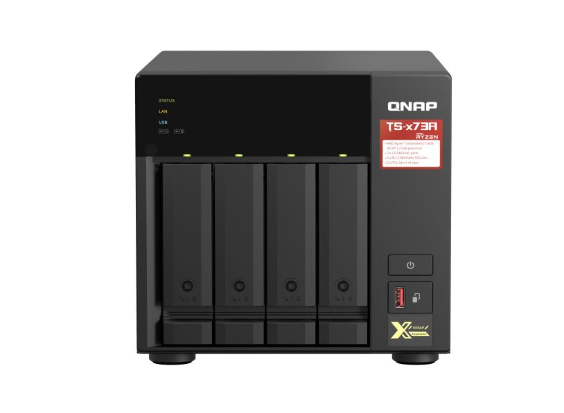 QNAP TS-473A-8G NAS ENCLOSURE | 8GB RAM, QUAD-CORE POWER