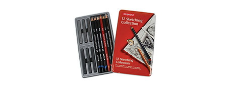 ASSORTED SKETCHING & DRAWING ART MEDIA STARTER SET