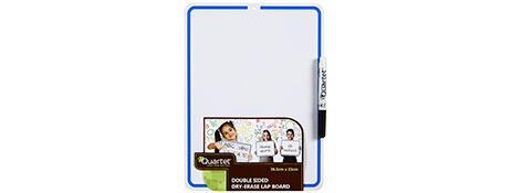 QUARTET NON-MAGNETIC DRY ERASE LAP BOARDS FOR KIDS