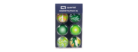QUARTET ROUND MAGNETS: STYLISH & STRONG FOR OFFICE & HOME