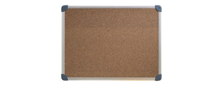 QUARTET SLIMLINE ALUMINIUM CORKBOARD 1200X900MM FOR OFFICE
