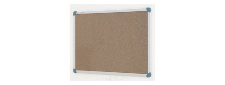 QUARTET SLIMLINE 900X600MM ALUMINIUM CORKBOARD FOR OFFICE