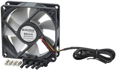 U... QUIET, HIGH AIRFLOW FAN WITH HYDRO-DYNAMIC BEARINGS