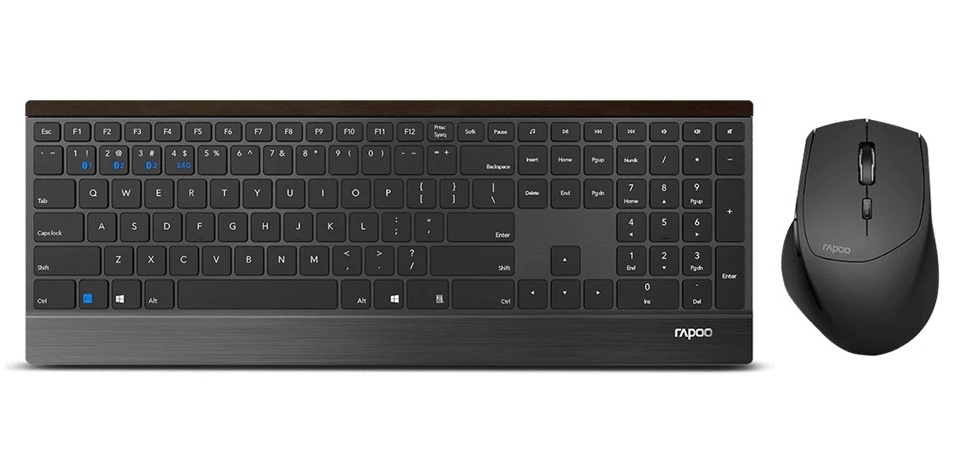 RAPOO 9500M MULTI-MODE WIRELESS KEYBOARD & MOUSE COMBO