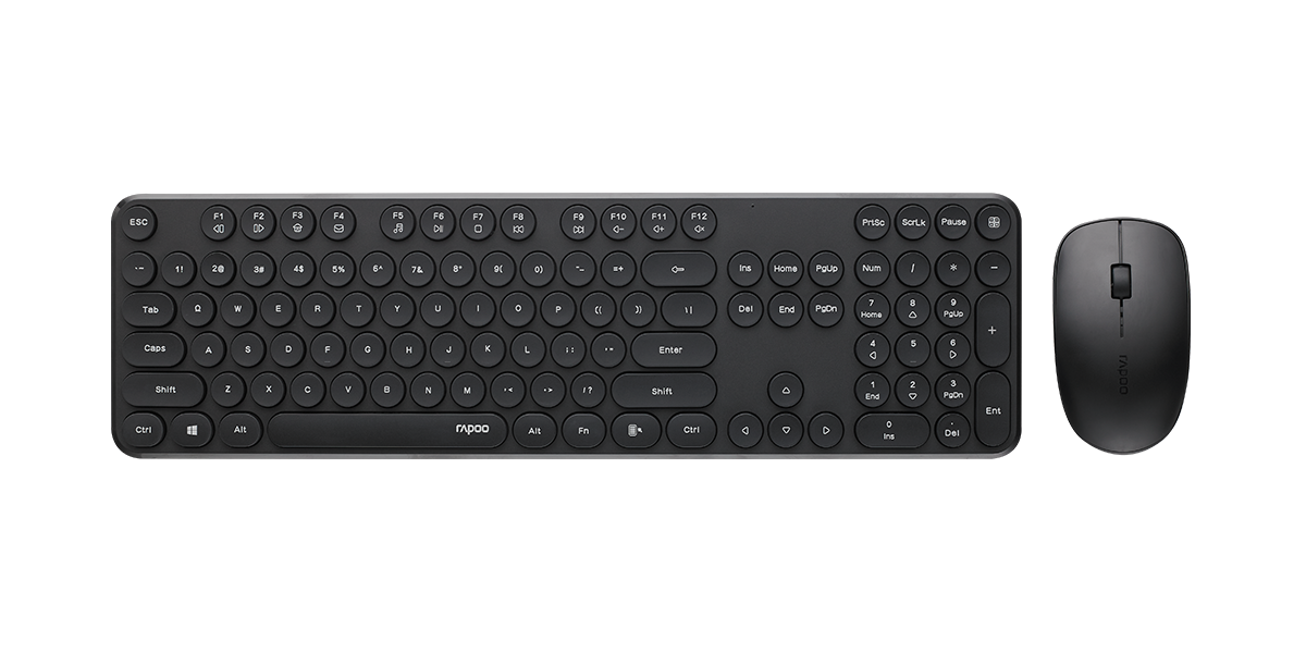 RAPOO X260S BLACK WIRELESS KEYBOARD & MOUSE COMBO