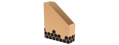 UNKNOWN MANUFACTURER RECYCLED BOARD MAGAZINE FILE HOLDER FOR PERIODICALS & CATALOGUES