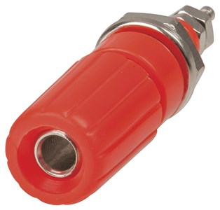 UNSPECIFIED MANUFACTURER RED DELUXE BINDING POST WITH BANANA SOCKET FOR AUDIO CONNECTIONS