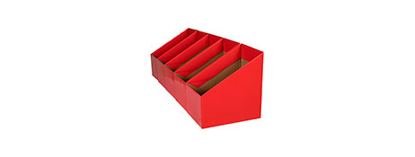 MARBIG RED BOOK BOX FOR CLASSROOM & OFFICE STORAGE