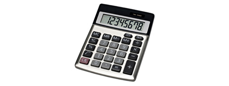 UNSPECIFIED MANUFACTURER DURABLE 8-DIGIT DESKTOP CALCULATOR WITH DUAL POWER