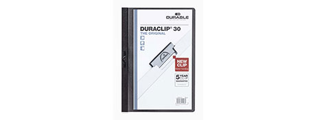 UNSPECIFIED MANUFACTURER DURABLE A4 BLACK BUSINESS FOLDER WITH 5-YEAR CLIP GUARANTEE