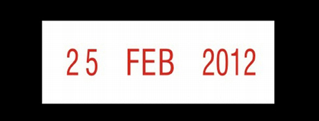 UNSPECIFIED MANUFACTURER SELF-INKING DATE STAMPER - DAY, MONTH, YEAR