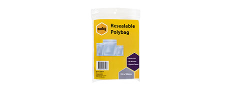 UNKNOWN MANUFACTURER RESEALABLE POLY BAGS FOR ORGANISATION & STORAGE
