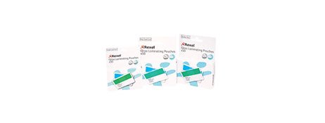 REXEL 125 MICRON CREDIT CARD SIZE LAMINATING POUCHES (54X86MM)