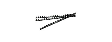 REXEL 8MM PLASTIC BINDING COMBS (45 SHEET CAP.)