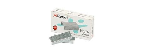 REXEL HIGH QUALITY NO. 16 STAPLES (25 SHEET CAPACITY)