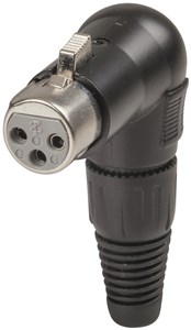 GENERIC/UNSPECIFIED MANUFACTURER RIGHT ANGLE 3 PIN XLR CANNON SOCKET CONNECTOR FOR AUDIO REPAIRS