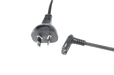GENERIC/UNSPECIFIED MANUFACTURER RIGHT ANGLE FIG 8 POWER CORD 1.8M FOR HI-FI & SHAVER