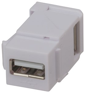 GENERIC/UNSPECIFIED MANUFACTURER (ASSUMING STANDARD COMPONENT) RIGHT ANGLE USB 2.0 SOCKET KEYSTONE INSERT FOR EASY CABLING