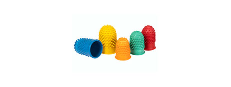 THIMBLETTES RUBBER FINGER THIMBLES FOR EASY COUNTING & PAGE TURNING