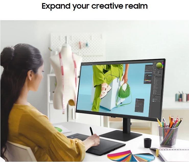 SAMSUNG 27" FHD MONITOR FOR CLEAR VIEWING