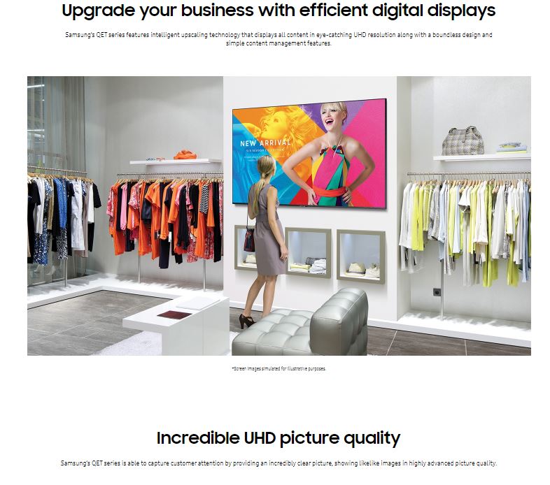 SAMSUNG 55" 4K UHD SMART TV - CRYSTAL DISPLAY