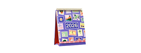 SASCO MODA TRIFOLD DESK CALENDAR 2026 - STYLISH & PRACTICAL